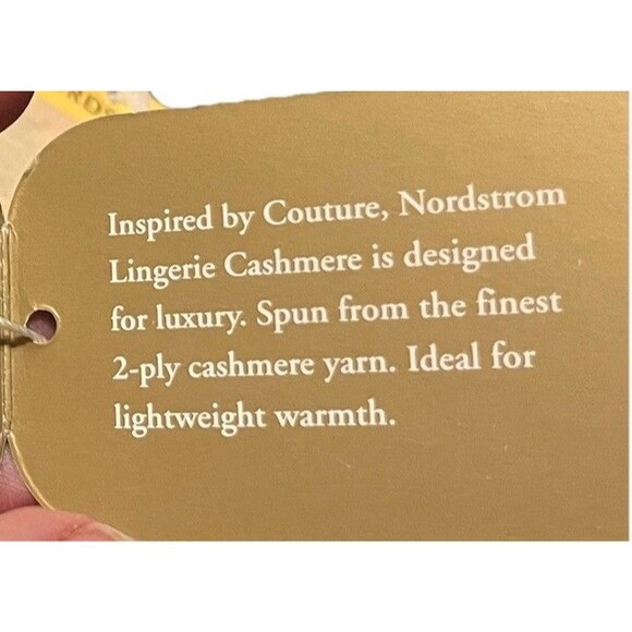 Nordstrom Lingerie Luxe Cashmere Slippers Black Tan Bow XL NWT Holiday Gift - Picture 9 of 12